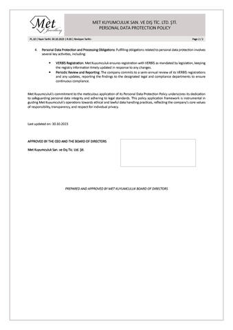 Personal Data Protection